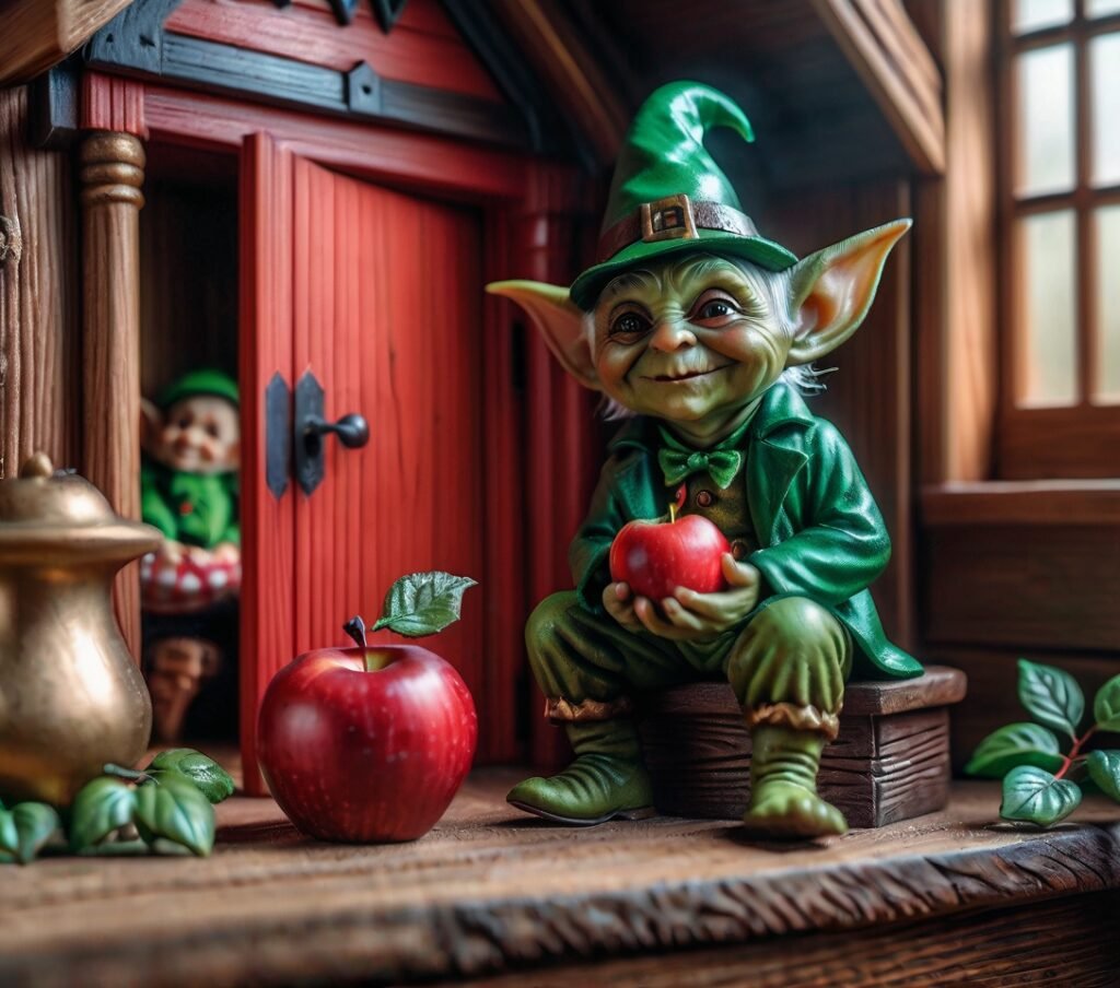 Duende comiendo fruta