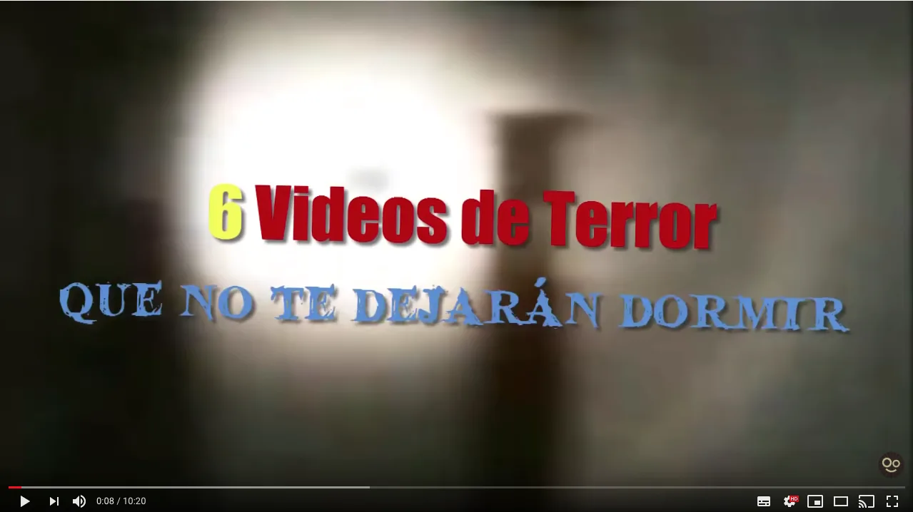 6 videos de terror