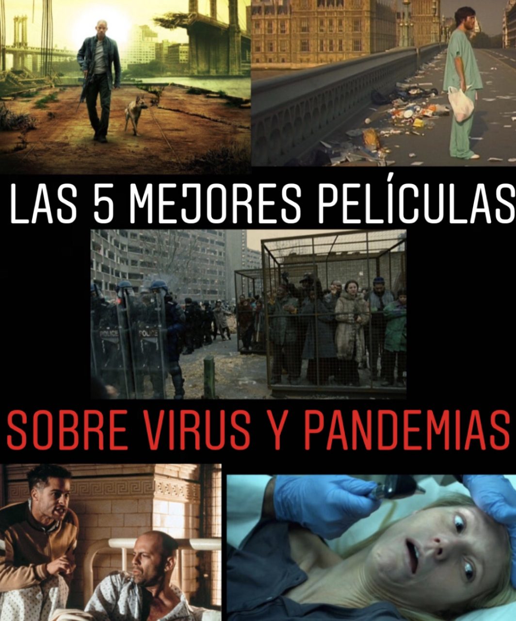 Las 5 mejores películas sobre virus y pandemias