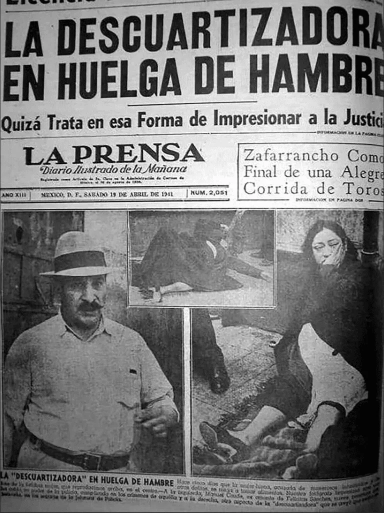 Felicitas Sanchez Aguillon huelga de hambre, la prensa